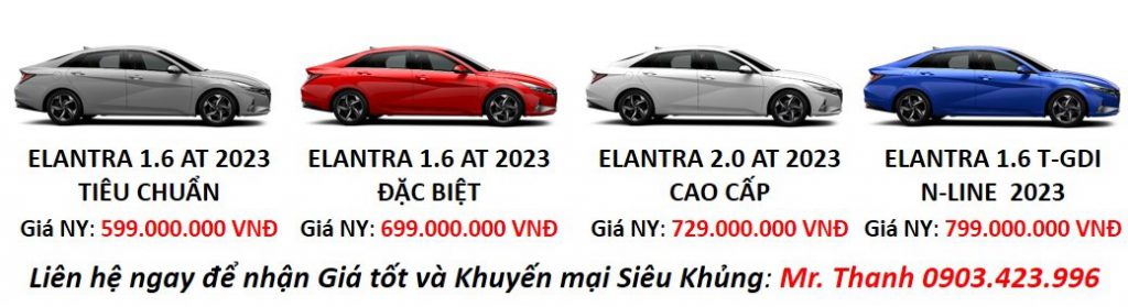 Bảng giá Hyundai Elantra 2023 All New