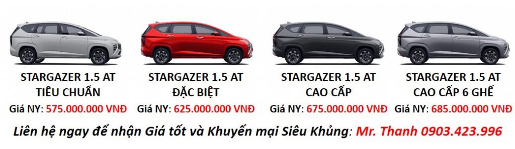 Bảng giá Hyundai Stargazer